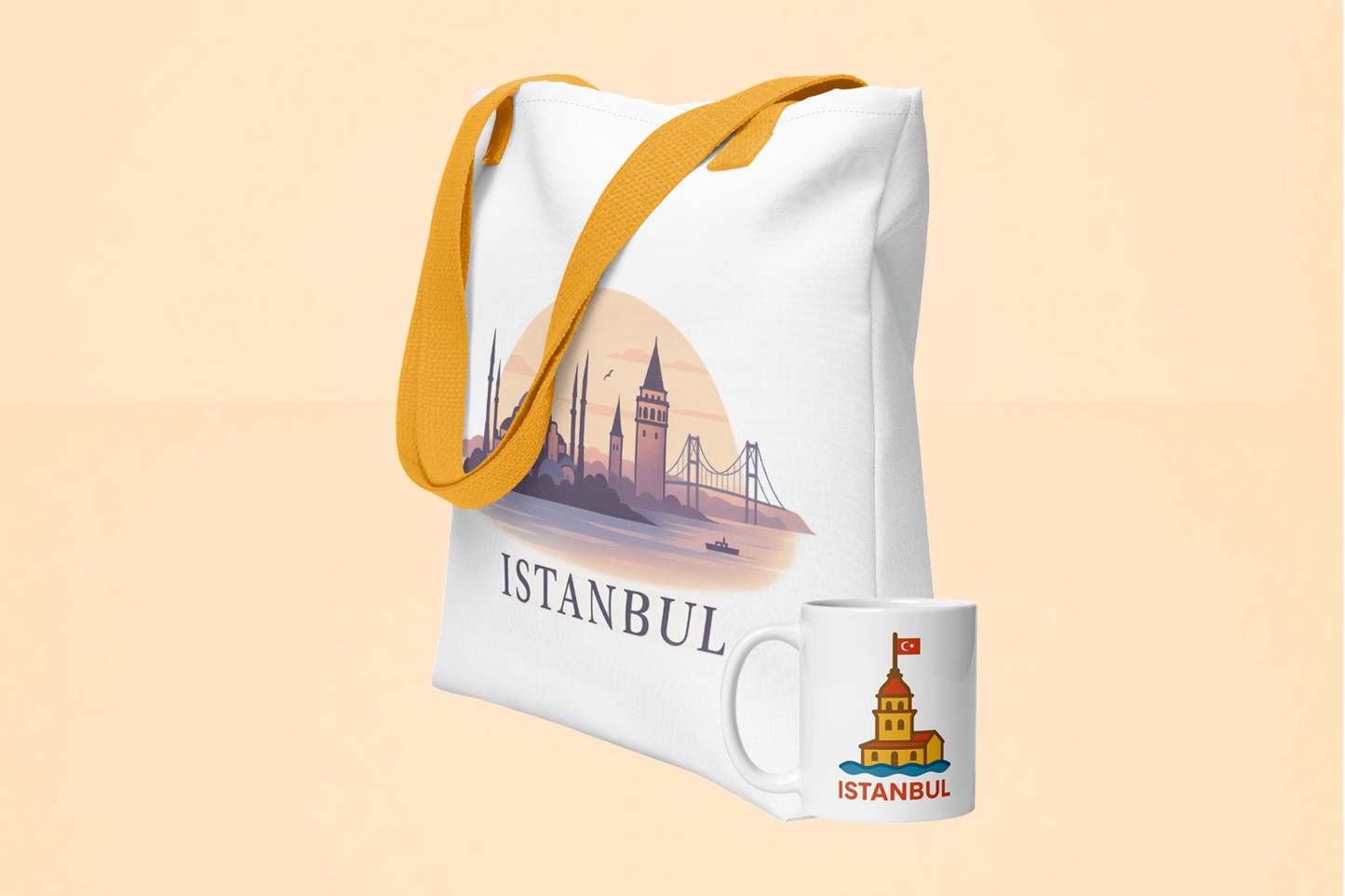 Emotypack Istanbul: Tote all-over + Taza