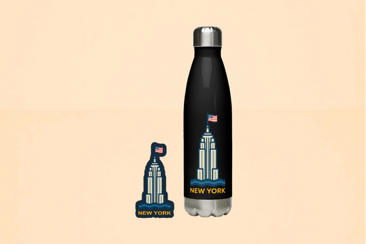 Emotypack New York: Botella + Pegatina troquelada