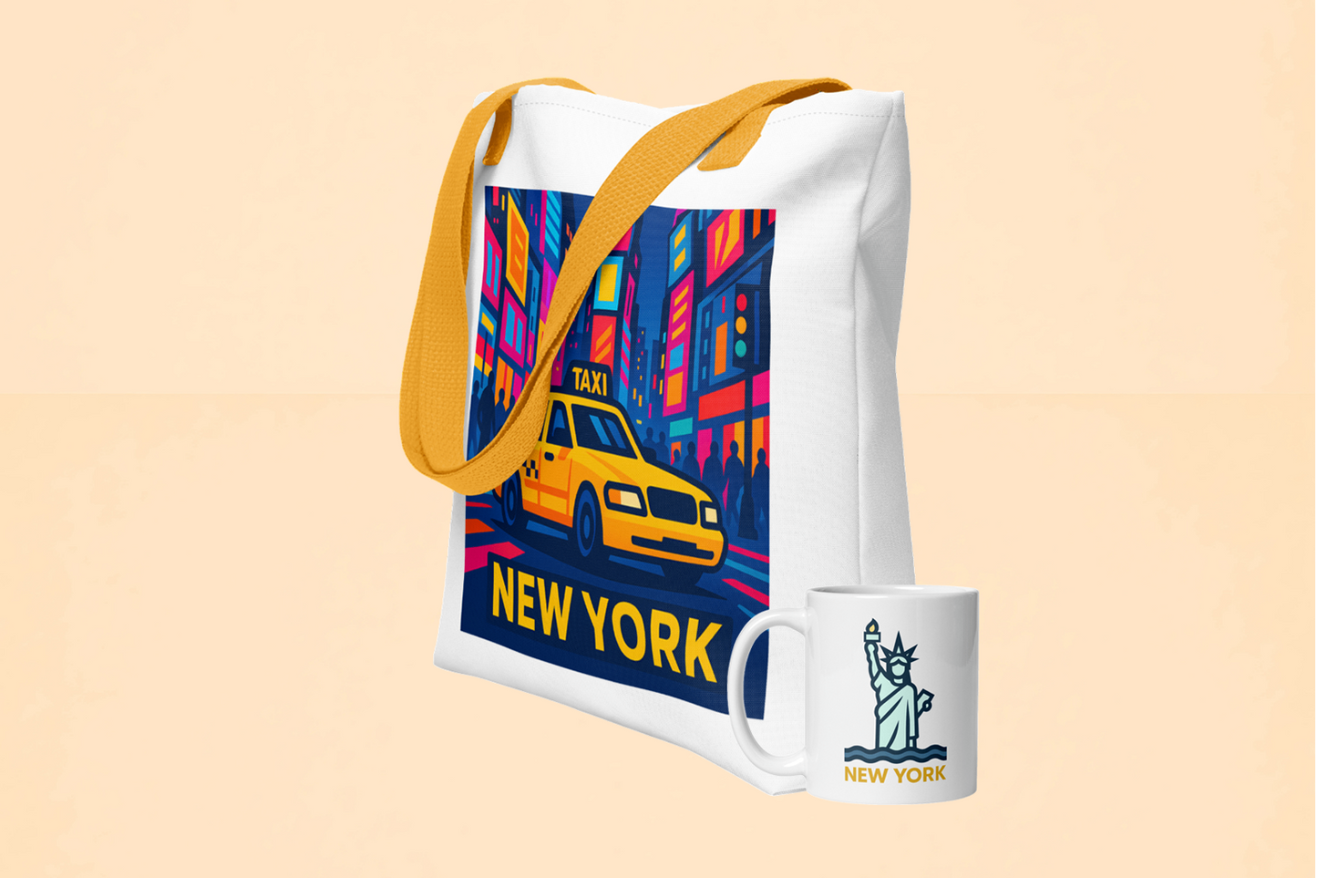 Emotypack New York: Tote all-over + Taza