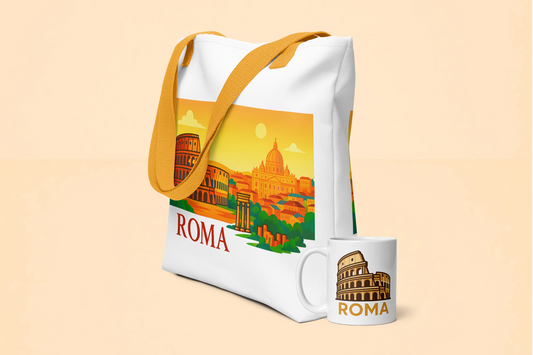 Emotypack Roma: Tote all-over + Taza